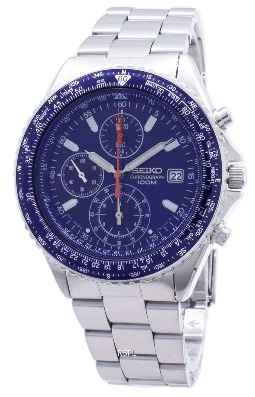 Seiko Flightmaster Pilot Slide Rule Chronograph SND255 SND255P1 SND255P Men's Watch