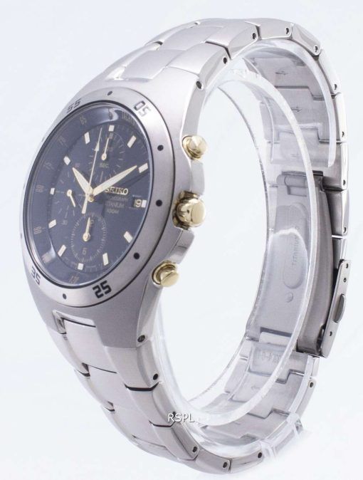 Seiko Titanium Two-tone Chronograph SND451 SND451P1 SND451P Men's Watch