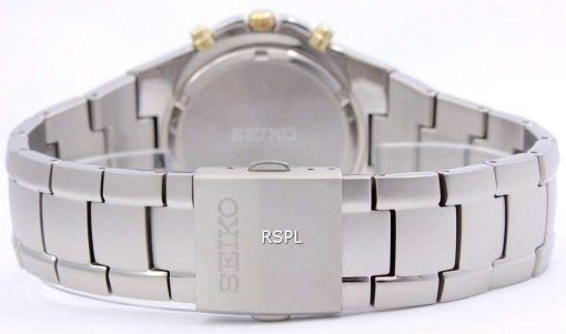 Seiko Titanium Two-tone Chronograph SND451 SND451P1 SND451P Men's Watch
