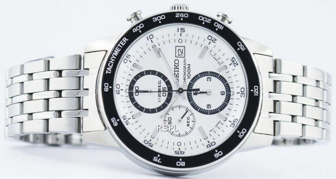 Seiko Quartz Chronograph Tachymeter SND717 SND717P1 SND717P Men's Watch