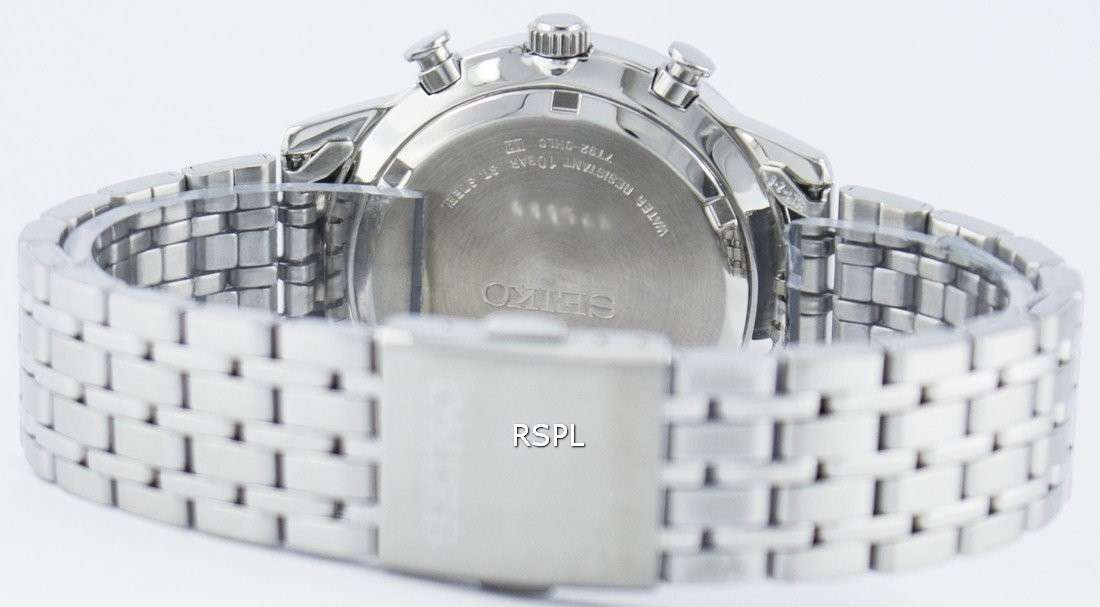 Seiko Quartz Chronograph Tachymeter SND717 SND717P1 SND717P Men's Watch