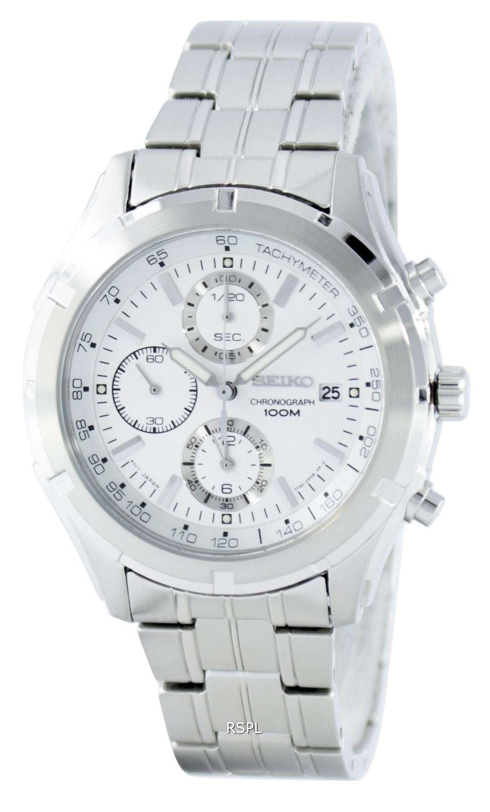 Seiko Quartz Chronograph Tachymeter SNDC35 SNDC35P1 SNDC35P Men's Watch