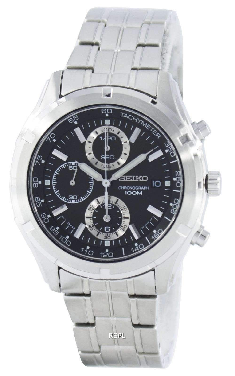 Seiko Quartz Chronograph Tachymeter SNDC37 SNDC37P1 SNDC37P Men's Watch