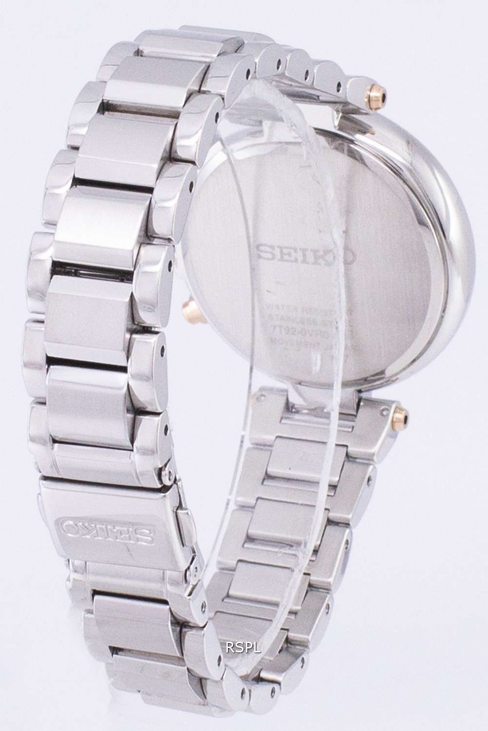 Seiko Chronograph Quartz Diamond Accent SNDV44 SNDV44P1 SNDV44P Women's Watch