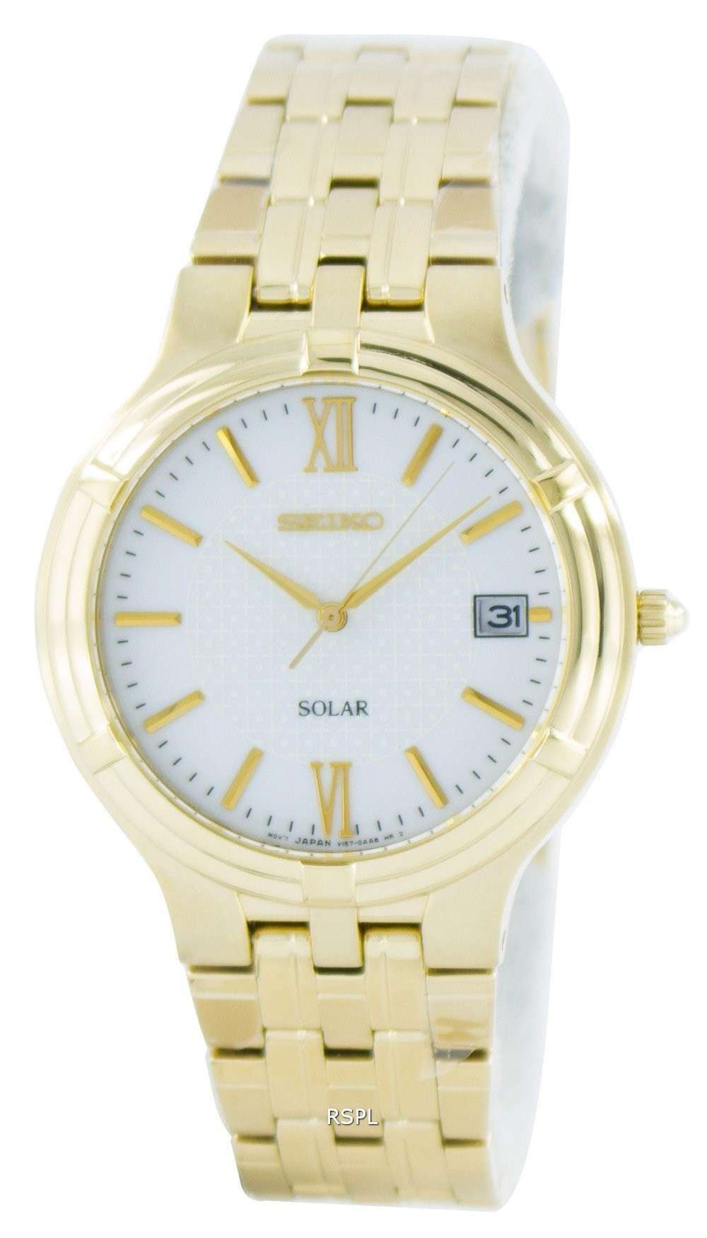Seiko Solar SNE030 SNE030P1 SNE030P Men's Watch