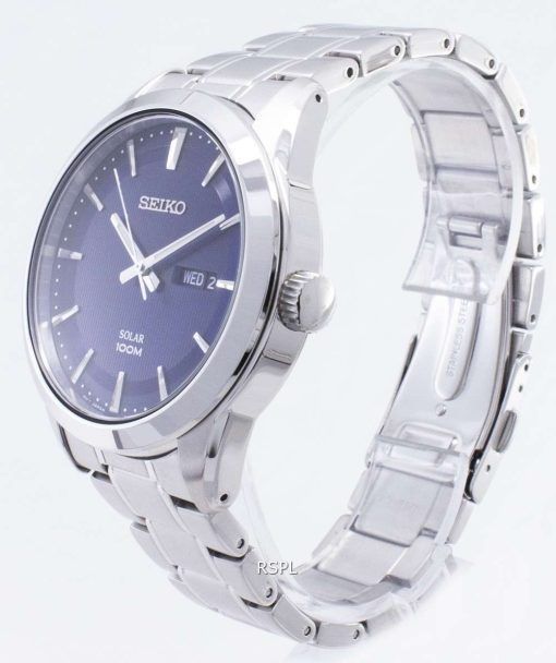 Seiko Solar Powered 100M SNE361P1 SNE361P SNE361 Mens Watch