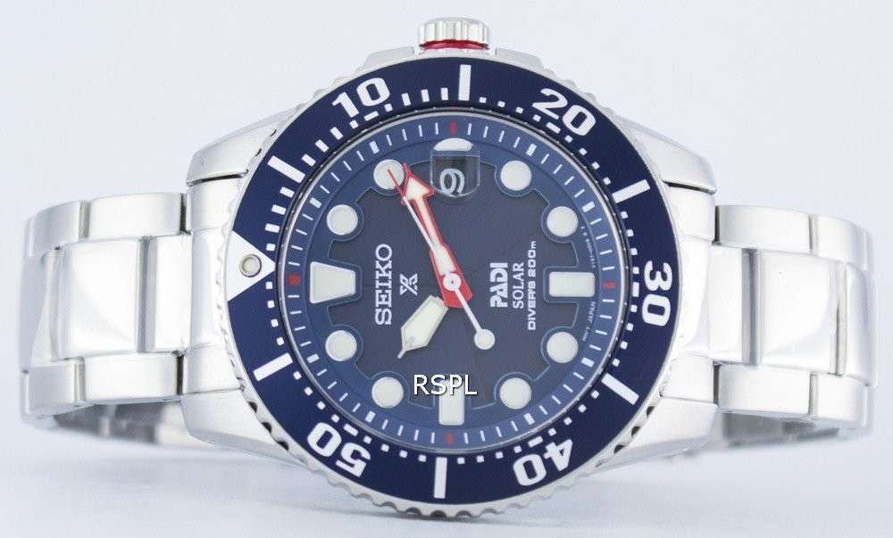 Seiko Prospex PADI Special Edition Solar Diver's 200M SNE435 SNE435P1 SNE435P Men's Watch