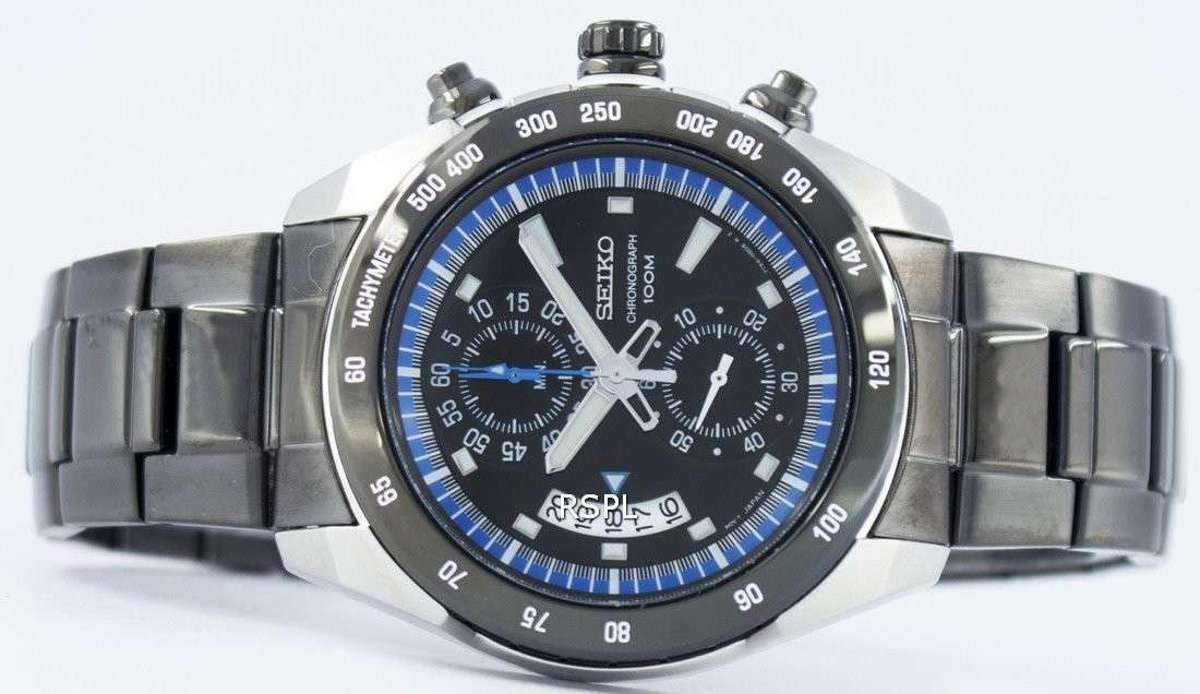 Seiko Chronograph Quartz Tachymeter SNN183 SNN183P1 SNN183P Men's Watch