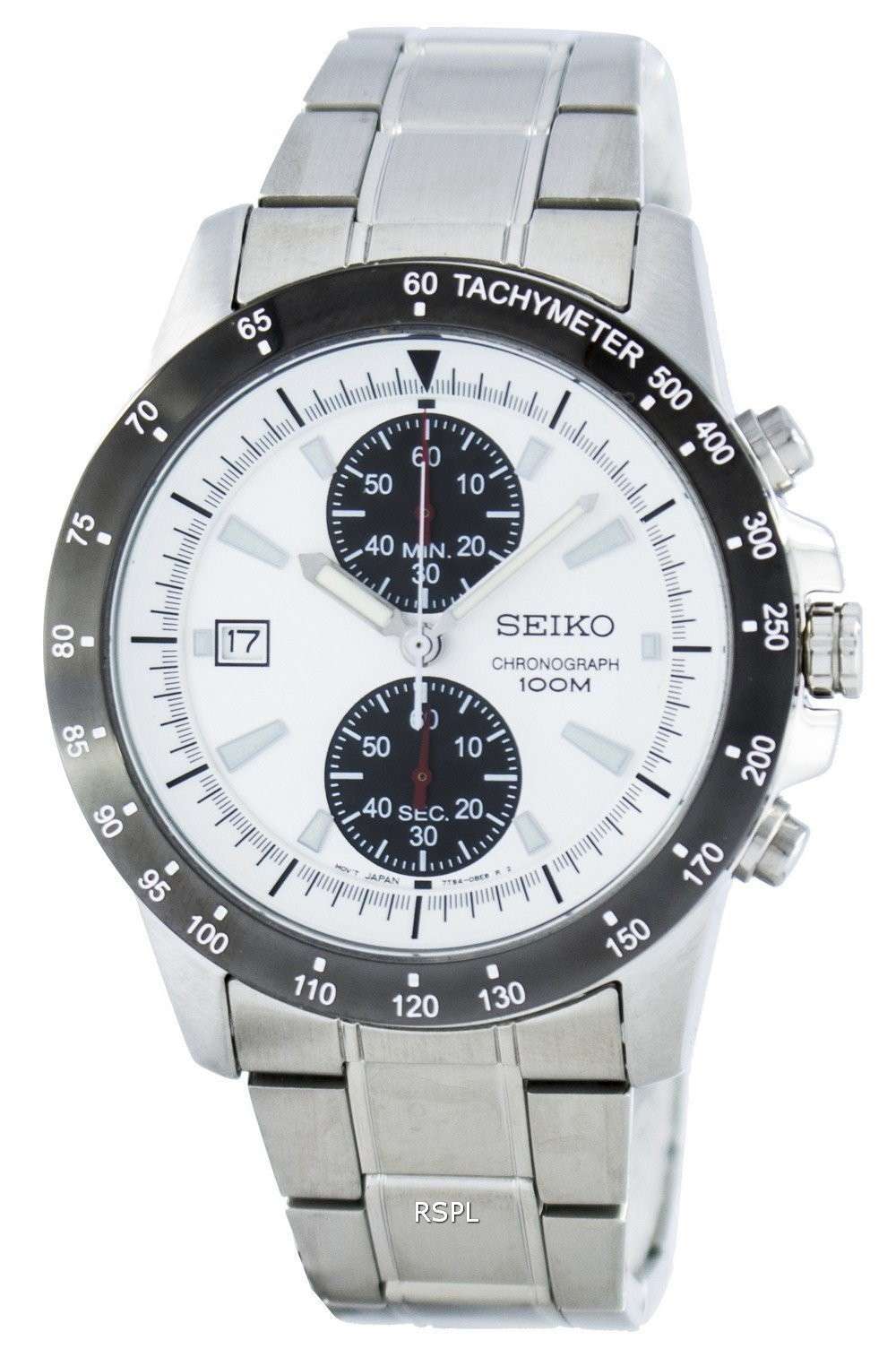 Seiko Chronograph Quartz Tachymeter SNN187 SNN187P1 SNN187P Men's Watch