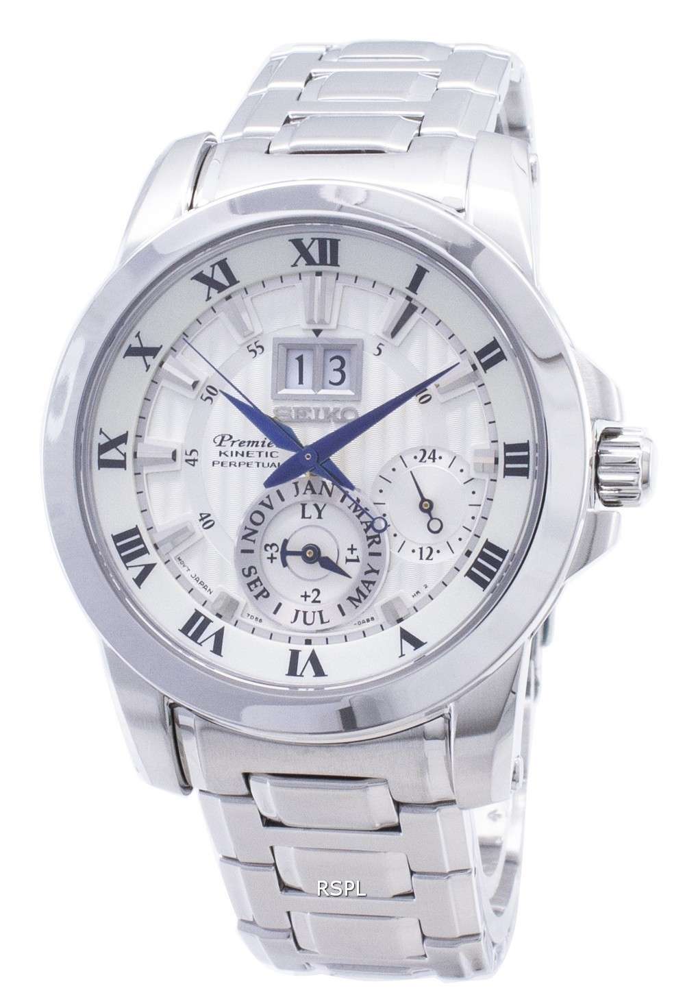 Seiko Premier Kinetic Perpetual SNP091 SNP091P1 SNP091P Men's Watch
