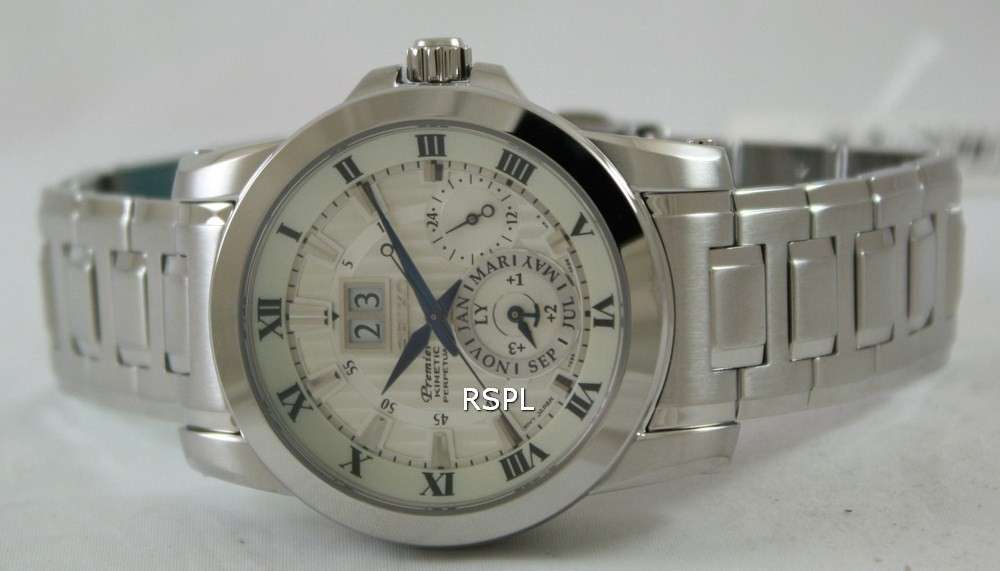 Seiko Premier Kinetic Perpetual SNP091 SNP091P1 SNP091P Men's Watch