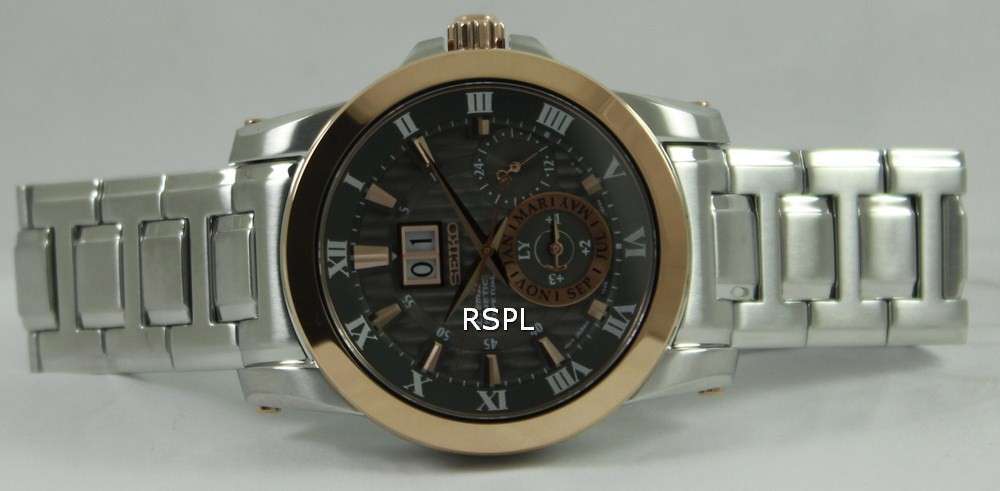 Seiko Premier Kinetic Perpetual Calendar SNP114P1 SNP114P Mens Watch