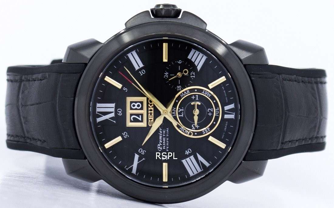 Seiko Premier Kinetic Perpetual Calendar SNP145 SNP145P1 SNP145P Men's Watch