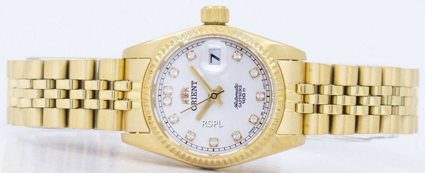 Orient Automatic Japan Made Diamond Accent SNR16001W Women's Watch