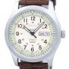 Seiko 5 Sports Military Automatic Japan Made Ratio Brown Leather SNZG07J1-LS7 Men's Watch