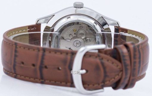 Seiko 5 Sports Military Automatic Japan Made Ratio Brown Leather SNZG07J1-LS7 Men's Watch