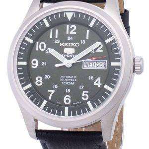 Seiko 5 Sports Automatic Ratio Black Leather SNZG09K1-LS10 Men's Watch