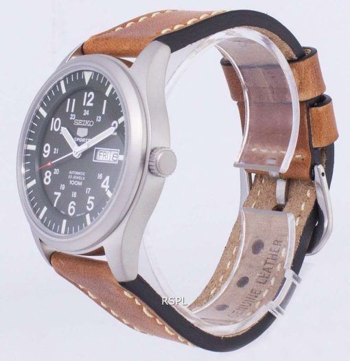 Seiko 5 Sports SNZG09K1-LS17 Automatic Brown Leather Strap Men's Watch