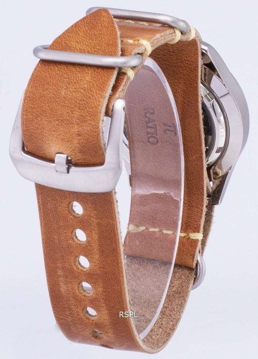 Seiko 5 Sports SNZG09K1-LS18 Automatic Brown Leather Strap Men's Watch