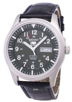 Seiko 5 Sports Automatic Ratio Black Leather SNZG09K1-LS6 Men's Watch