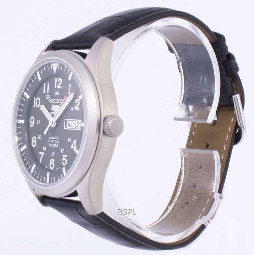 Seiko 5 Sports Automatic Ratio Black Leather SNZG09K1-LS6 Men's Watch