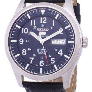 Seiko 5 Sports Automatic Ratio Black Leather SNZG11K1-LS10 Men's Watch