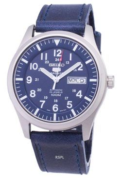 Seiko 5 Sports SNZG11K1-LS13 Automatic Dark Blue Leather Strap Men's Watch