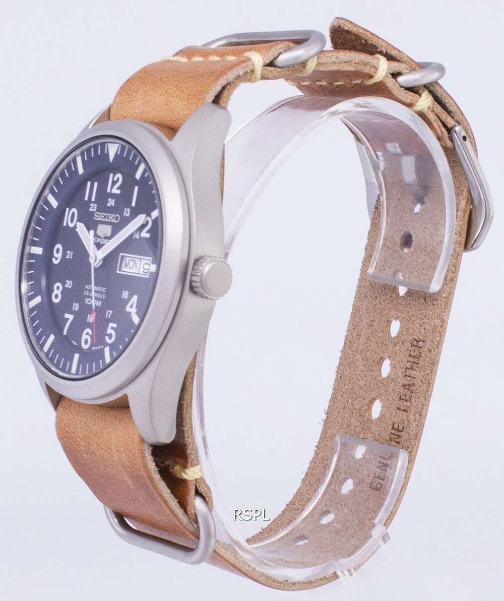 Seiko 5 Sports SNZG11K1-LS18 Automatic Brown Leather Strap Men's Watch