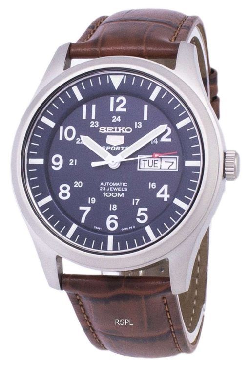 Seiko 5 Sports Automatic Ratio Brown Leather SNZG11K1-LS7 Men's Watch