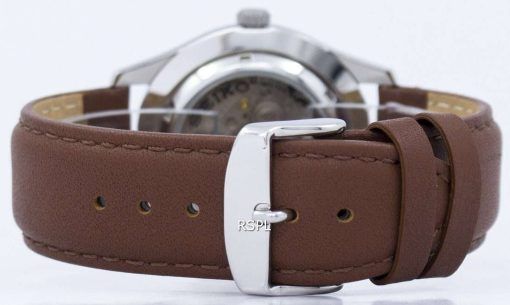 Seiko 5 Sports Automatic Japan Made Ratio Brown Leather SNZG15J1-LS12 Men's Watch