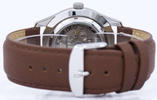 Seiko 5 Sports Automatic Japan Made Ratio Brown Leather SNZG15J1-LS12 Men's Watch