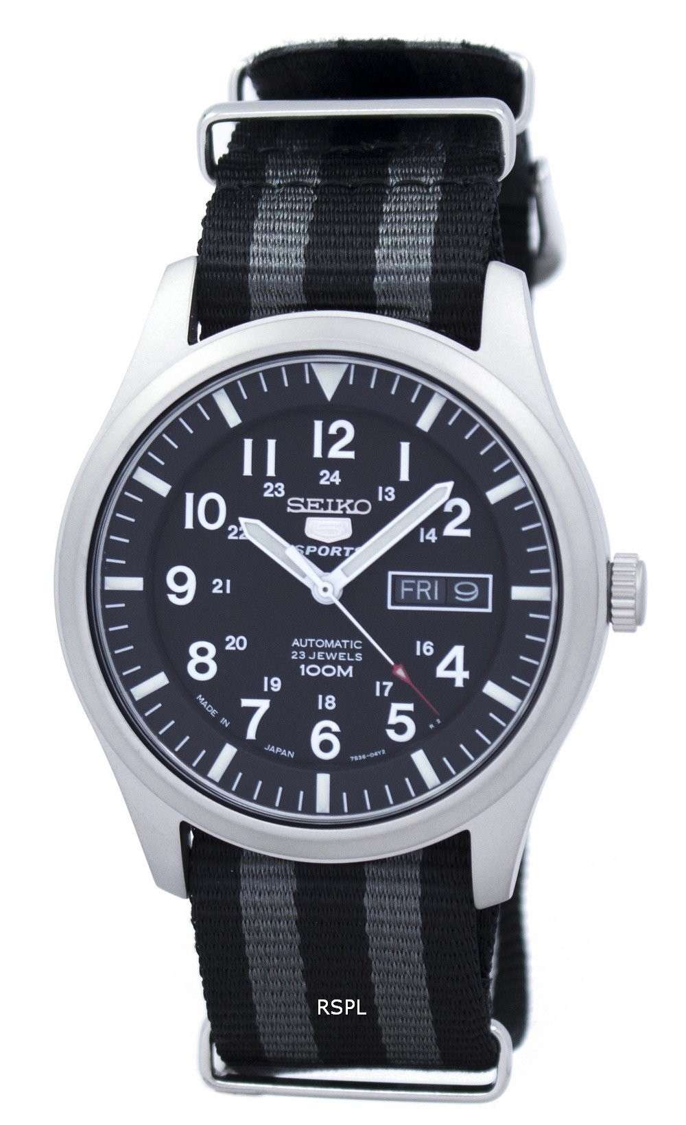seiko 5 nato strap size