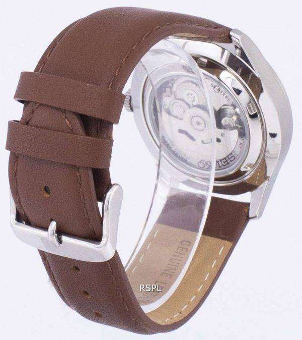 Seiko 5 Sports Automatic Ratio Brown Leather SNZG15K1-LS12 Men's Watch