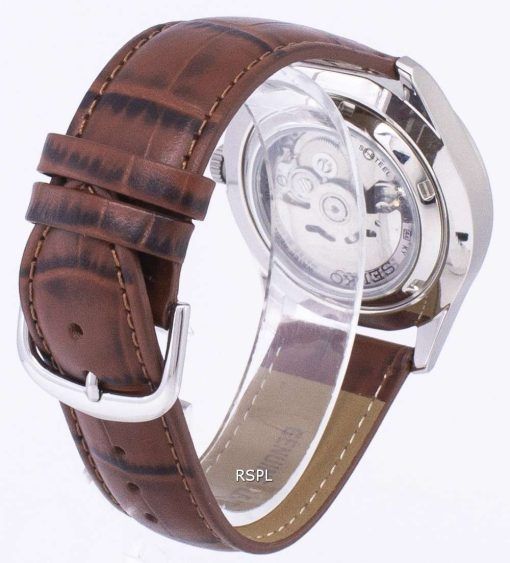 Seiko 5 Sports Automatic Ratio Brown Leather SNZG15K1-LS7 Men's Watch