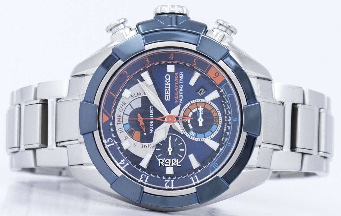 Seiko Velatura Yachting Timer Quartz SPC143 SPC143P1 SPC143P Men's Watch