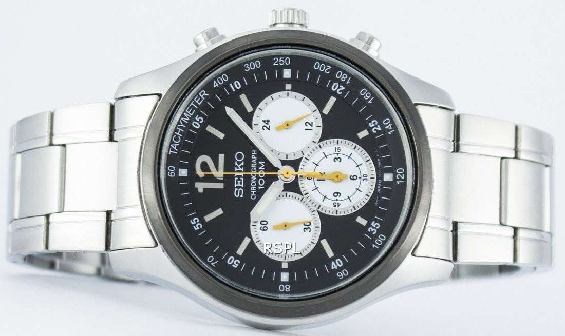 Seiko Chronograph Quartz Tachymeter SRW011 SRW011P1 SRW011P Men's Watch