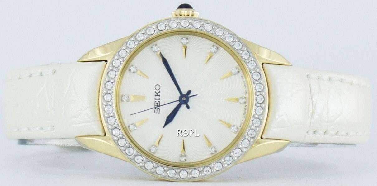 Seiko Quartz Swarovski Crystals SRZ386P2 Women's Watch