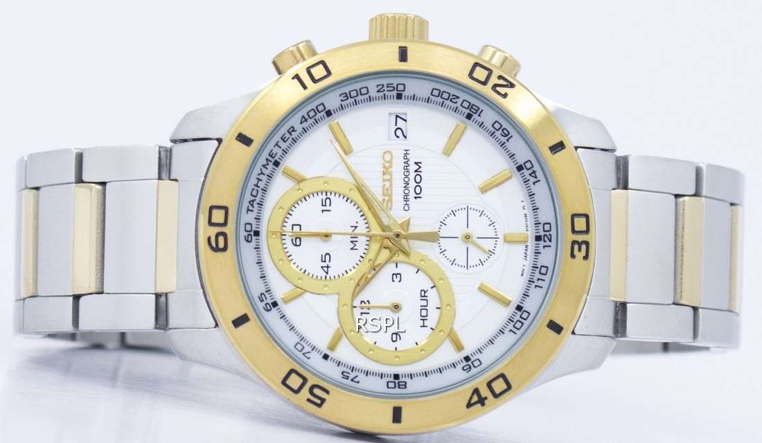 Seiko Chronograph Quartz Tachymeter SSB188 SSB188P1 SSB188P Men's Watch