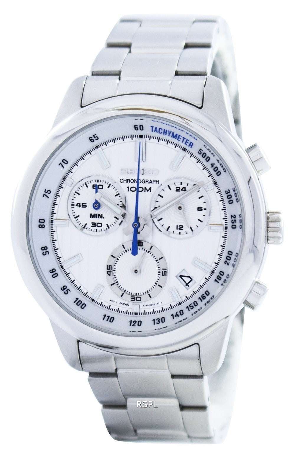 Seiko Sports Chronograph Quartz Tachymeter SSB203 SSB203P1 SSB203P Men's Watch