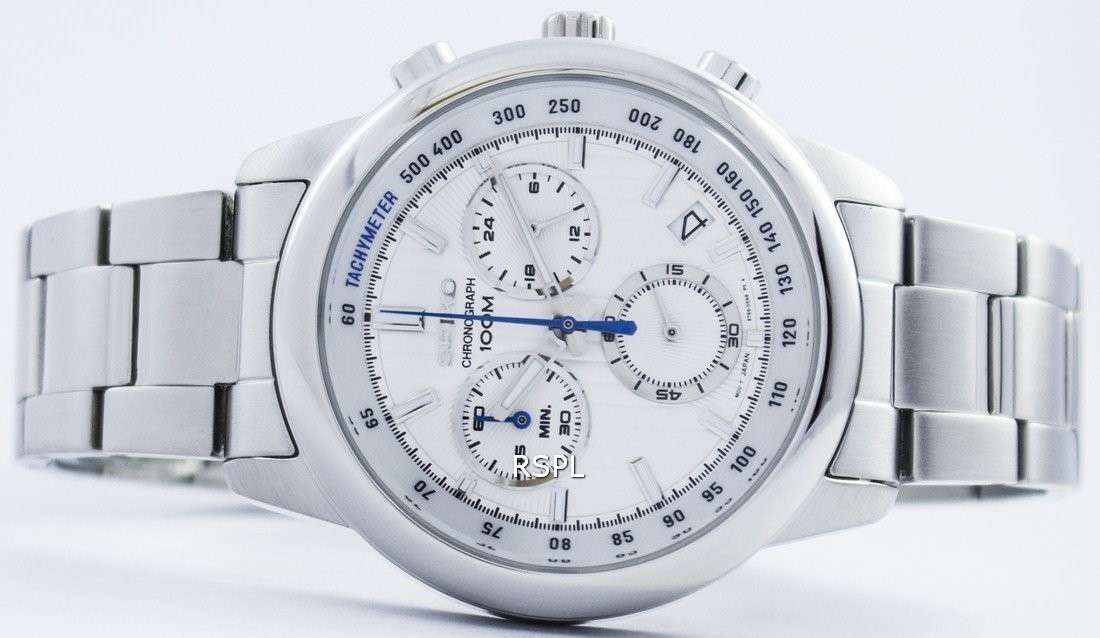 Seiko Sports Chronograph Quartz Tachymeter SSB203 SSB203P1 SSB203P Men's Watch
