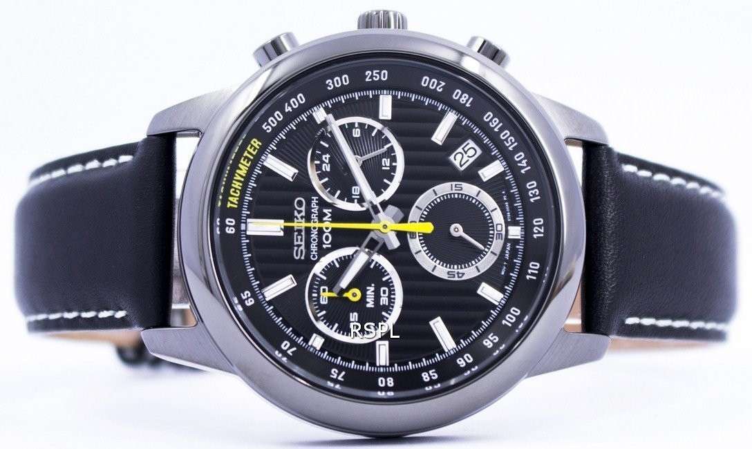 Seiko Quartz Chronograph Tachymeter 100M SSB213 SSB213P1 SSB213P Mens Watch