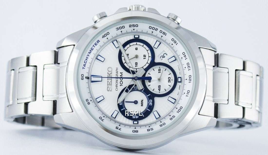 Seiko Chronograph Quartz Tachymeter SSB239 SSB239P1 SSB239P Men's Watch