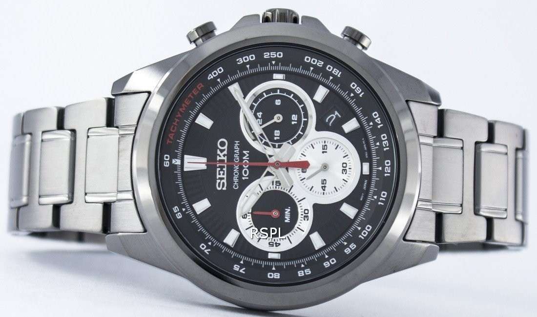 Seiko Chronograph Quartz Tachymeter SSB253 SSB253P1 SSB253P Men's Watch