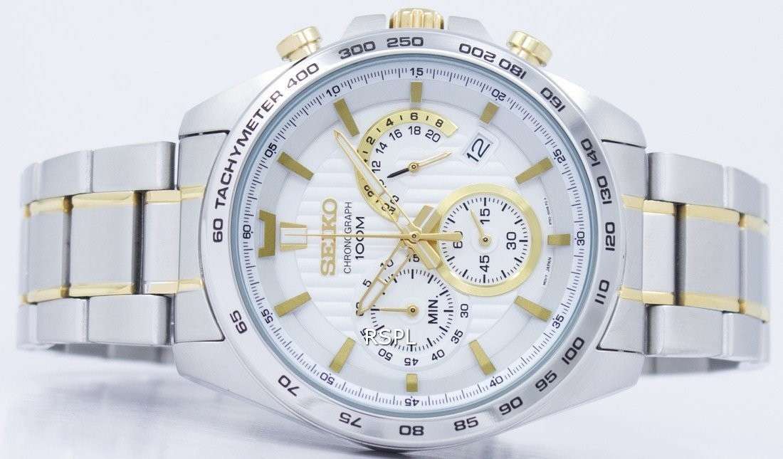 Seiko Chronograph Quartz Tachymeter SSB309 SSB309P1 SSB309P Men's Watch