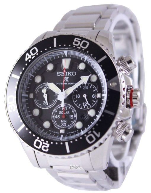 Seiko Solar Chronograph Divers SSC015P1 Mens Watch