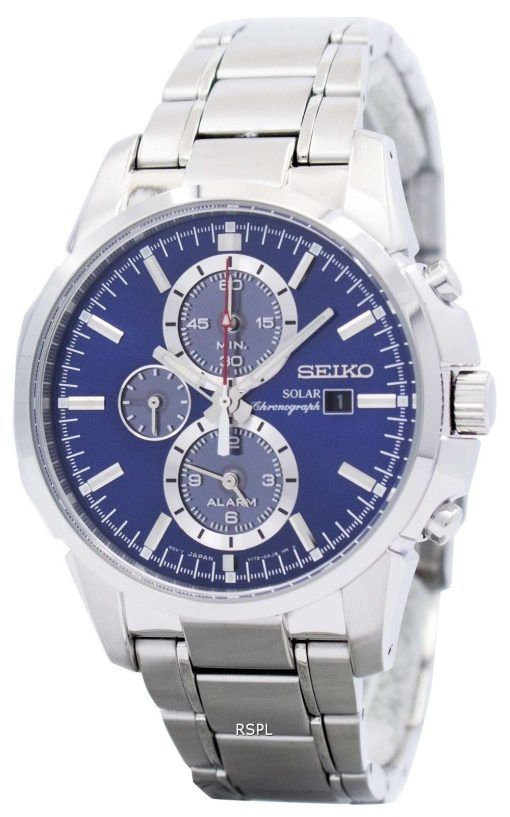 Seiko Solar SSC085P SSC085P1 SSC085 Chronograph Quartz Men's Watch