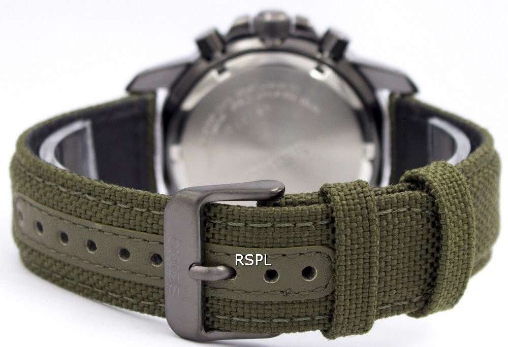 Seiko Prospex Solar Military Alarm Chronograph SSC295P1 SSC295P Mens Watch
