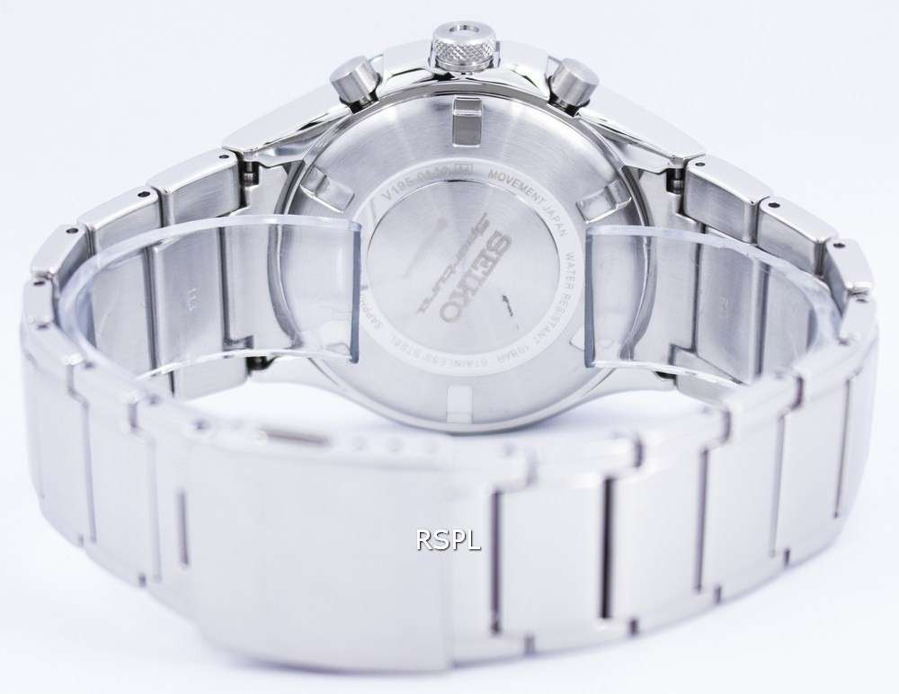 Seiko Sportura Solar World Time Chronograph SSC479 SSC479P1 SSC479P Men's Watch