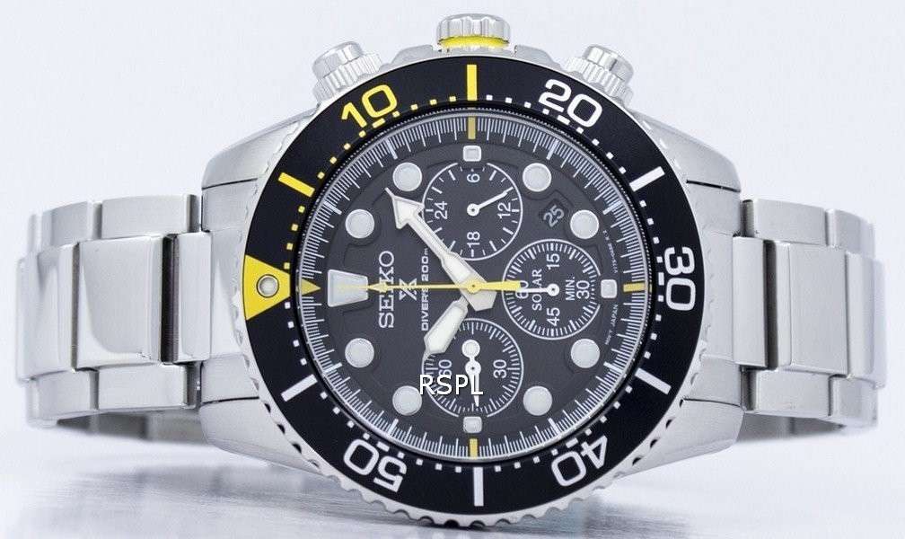Seiko Prospex Diver's Solar Chronograph 200M SSC613 SSC613P1 SSC613P Men's Watch