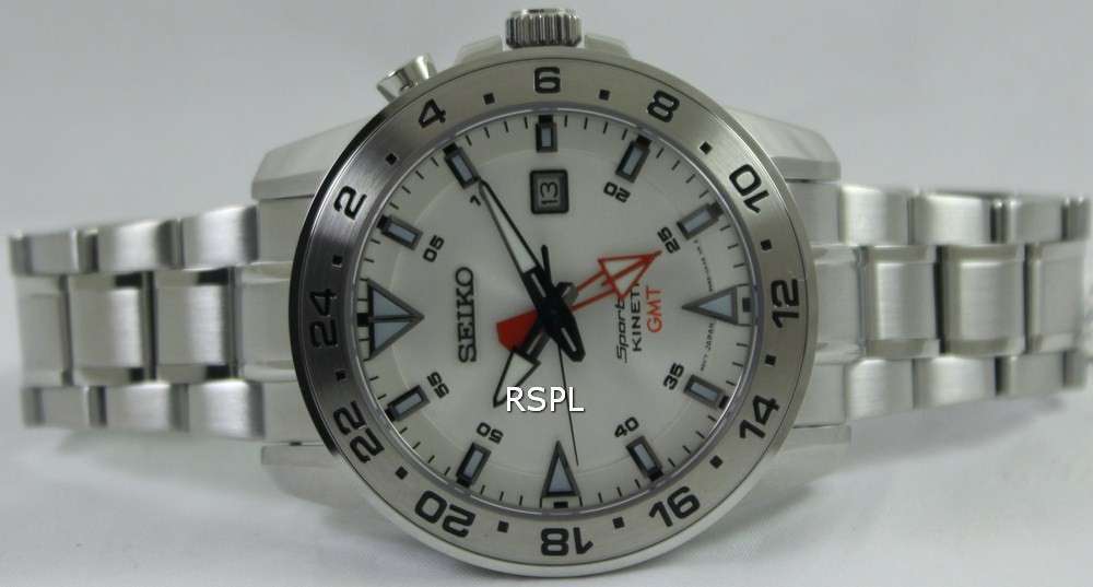 Seiko Sportura Kinetic GMT SUN025P1 SUN025P Mens Watch